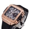 luxury wrist watch side profile view