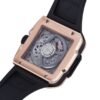 luxury mechanical watch back view