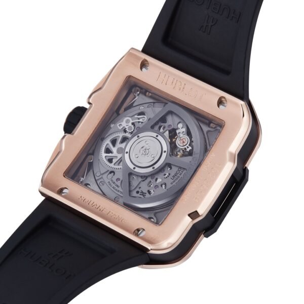 luxury mechanical watch back view