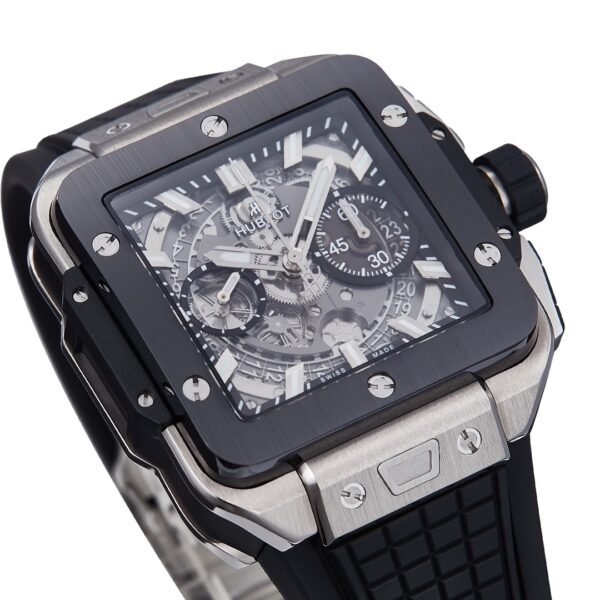 side view of a business watch