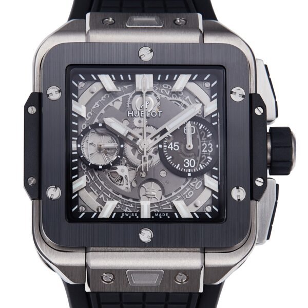 hub luxury men Square Chronograph Watch