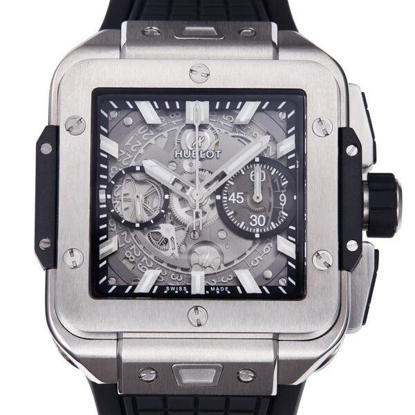 hub luxury men Square Chronograph Watch