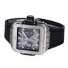 side view of a square bang unico watch