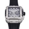 square bang unico rose gold rubber watch