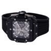 side view of a square bang unico watch