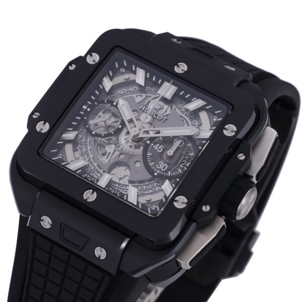 luxury wrist watch side profile view