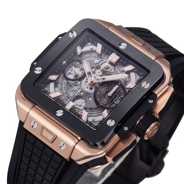 Hublot Square Bang Unico BBF super clone (4) luxury wrist watch side profile view