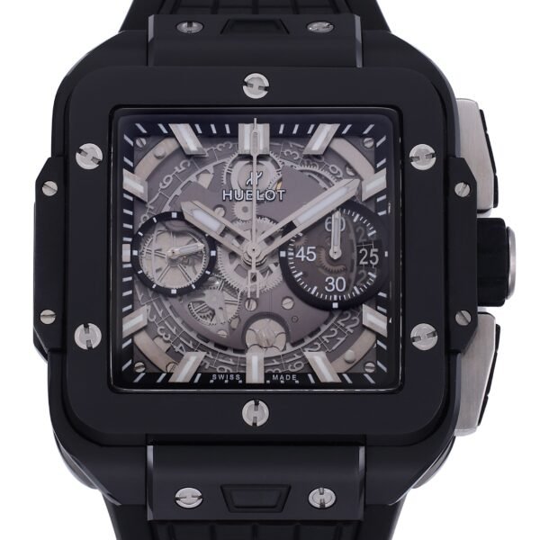 hub luxury men Square Chronograph Watch