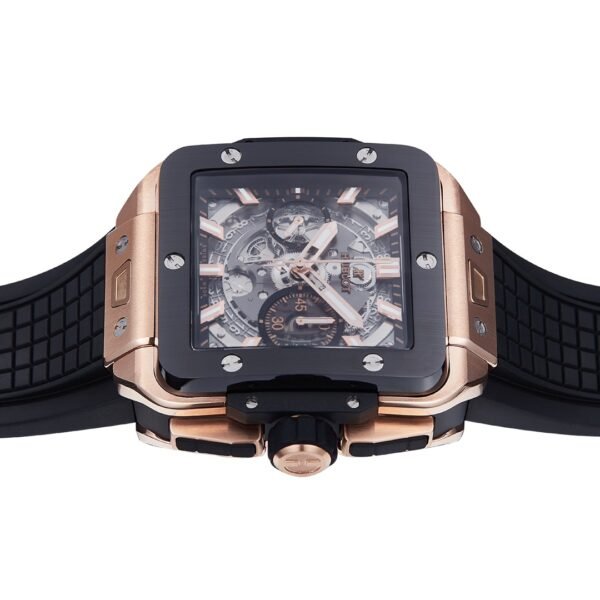 Hublot Square Bang Unico BBF super clone (8) watch dial logo close up detail