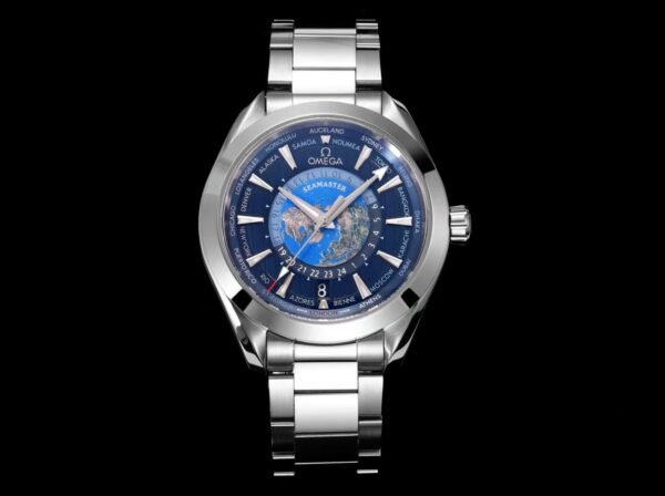 Omega Seamaster Aqua Terra 150M GMT Worldtimer Blue Dial