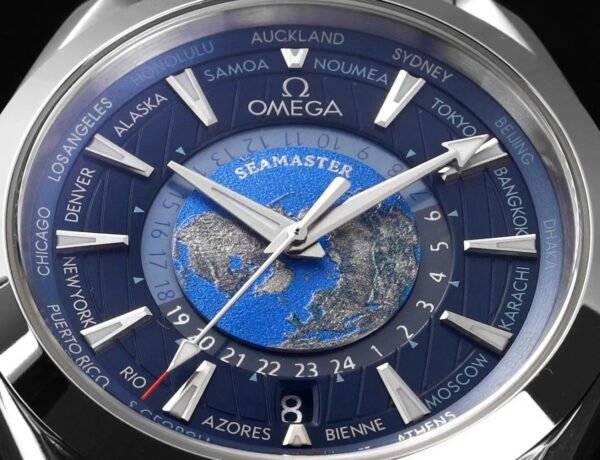 Omega Seamaster Aqua Terra 150M GMT Worldtimer Blue Dial