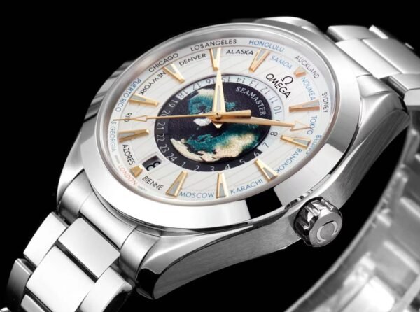 Omega Seamaster Aqua Terra 150M GMT Worldtimer White Dial