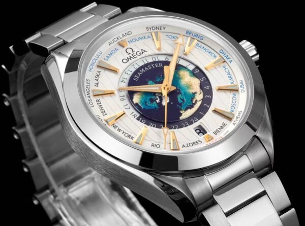 Omega Seamaster Aqua Terra 150M GMT Worldtimer White Dial