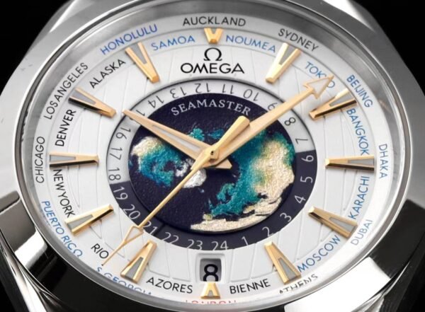Omega Seamaster Aqua Terra 150M GMT Worldtimer White Dial