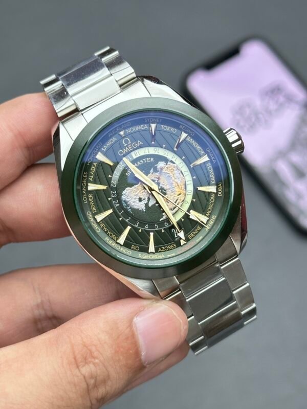 Omega Seamaster Aqua Terra 150M GMT Worldtimer VSF Green