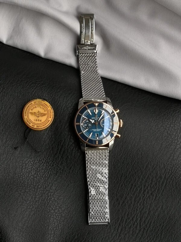 Superocean Heritage B01 Chronograph 42 (5) Breitling Superocean Heritage B01 Chronograph 42 Blue Dial