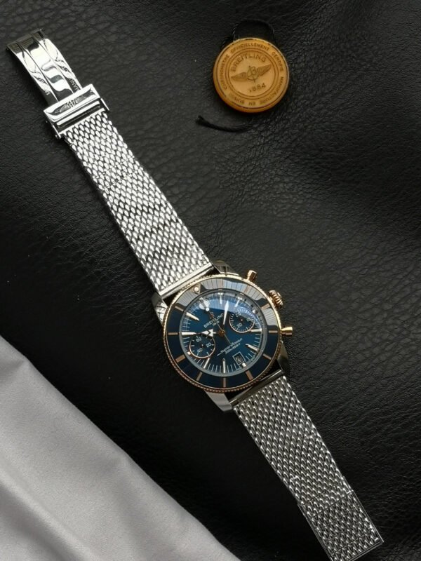 Superocean Heritage B01 Chronograph 42 (7) Breitling Superocean Heritage B01 Chronograph 42 Blue Dial