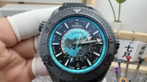 Omega Seamaster Planet Ocean Deep Black Worldtimer VSF