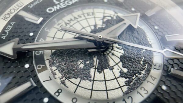 Omega Seamaster Planet Ocean Deep Black Worldtimer VSF