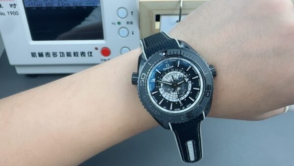 Omega Seamaster Planet Ocean Deep Black Worldtimer VSF