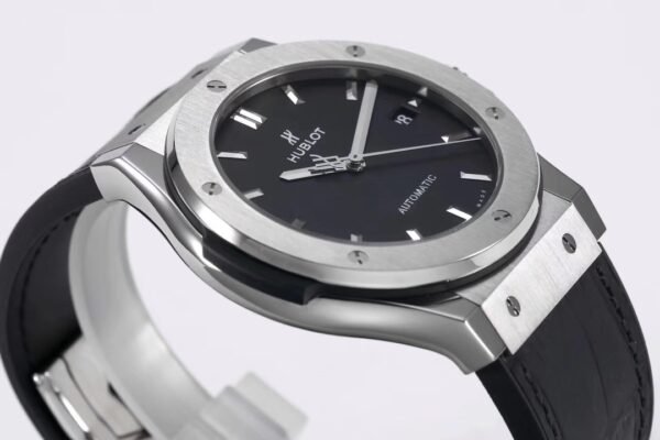 side view of a business watch