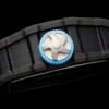 rm53-01 carbon tpt layered composite material perfectly showcases curved surface textures