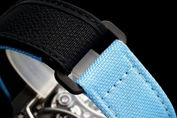ultra-lightweight fabric strap, richard mille titanium buckle
