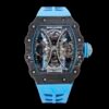 rm53-01 super clonr pablo mac donough carbon fiber watch front view rubber starp