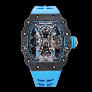 rm53-01 super clonr pablo mac donough carbon fiber watch front view rubber starp