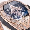 Spirit of Big Bang replica 6 H shaped titanium screws tonneau bezel satin brushed and polished finish case profile