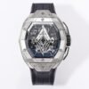 hublot spirit of Big Bang 42mm titanium satin polished case tonneau shape skeleton dial flyback chronograph