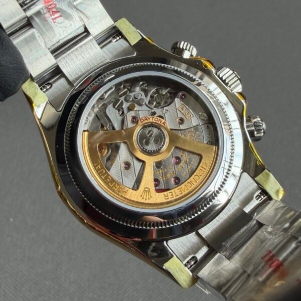high-quality DD4131 movement, 1:1 replica of the original with transparent case back.