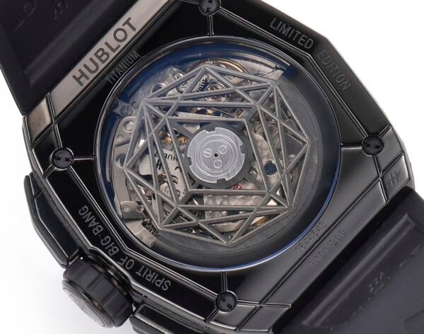 spirit of Big Bang 42mm replica sapphire exhibition caseback decorated automatic rotor chronograph movement