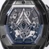 spirit of Big Bang 42mm titanium vs black ceramic case side by side material texture comparison replica