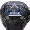 hublot spirit of Big Bang Sang Bleu All Black 42mm ceramic limited 200 pieces tattoo geometric case chronograph replica