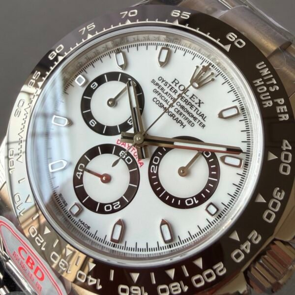 luxury rolex daytona with panda dial and ceramic bezel