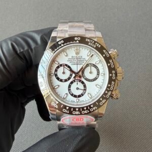 luxury rolex daytona with panda dial and ceramic bezel