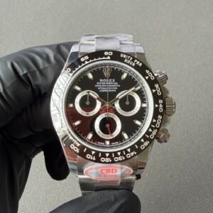 luxury rolex daytona with black dial and ceramic bezel