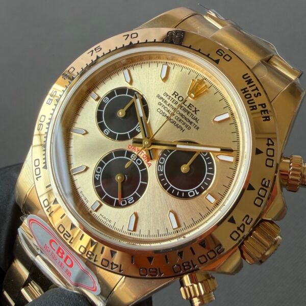 best rolex daytona 18K gold dial with 3 black visors