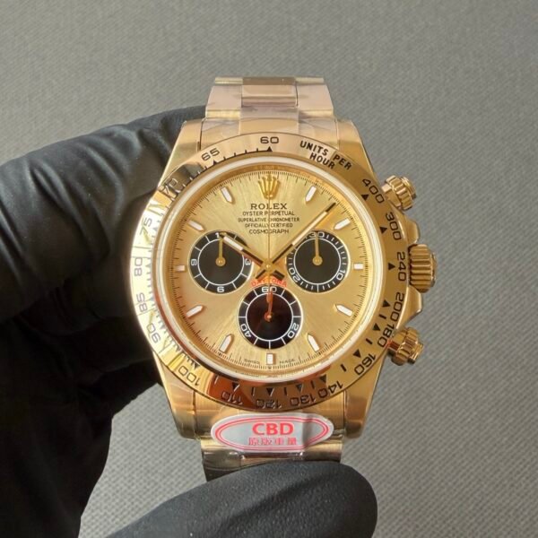 rolex daytona m126508-0006 18K yellow gold 4131 men watch