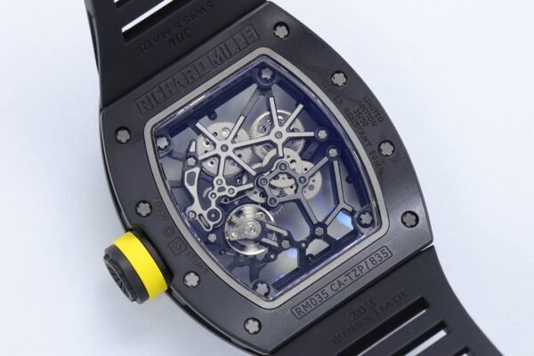 rm035 americas toro super clone back case showing RMUL1 movement