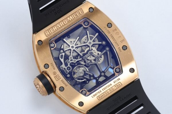 rm035 americas toro super clone back case showing RMUL1 movement