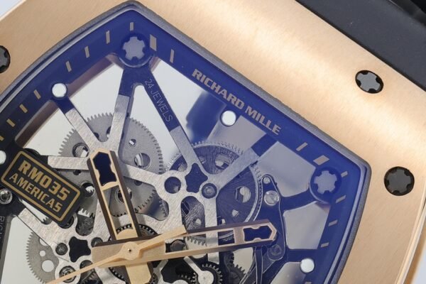 richard mille americas toro rm035 skeleton dial close-up