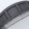 the entire body is made of black ceramic low-density material.