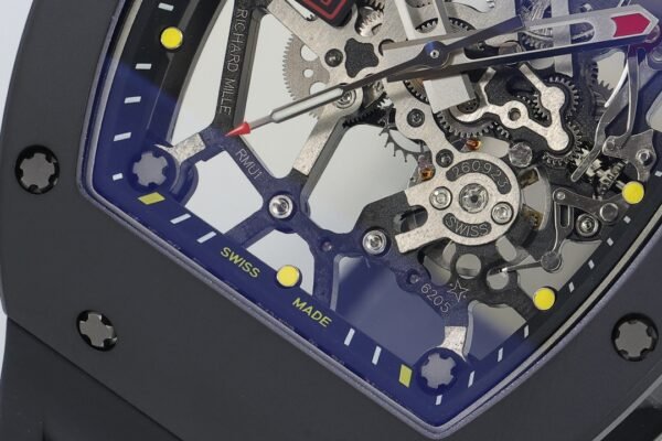 americas toro rm035 skeleton dial close-up