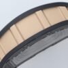 ceramic on the top and bottom, titanium in the middle, a perfectly crafted