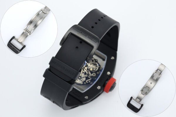 high-density fkm fluoroelastomer strap, grade 5 titanium folding clasp