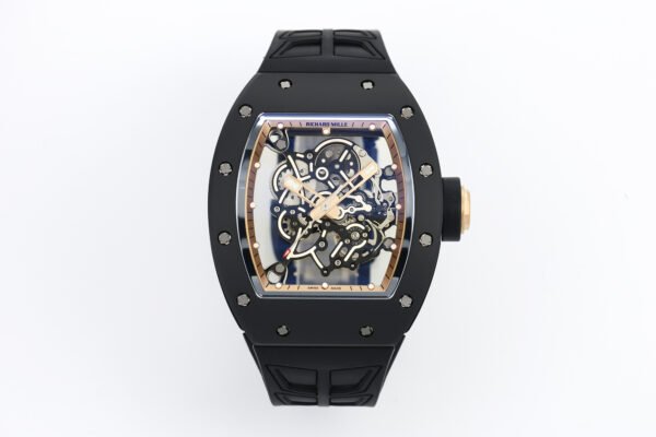 richard mille rm055 zf v3 version, black ceramic barba watson limited edition