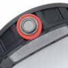 titanium and rubber o-ring double security crown
