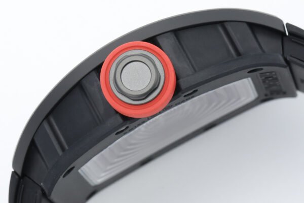 titanium and rubber o-ring double security crown